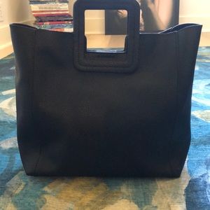 TMRW STUDIO Black Pebble Leather Tote